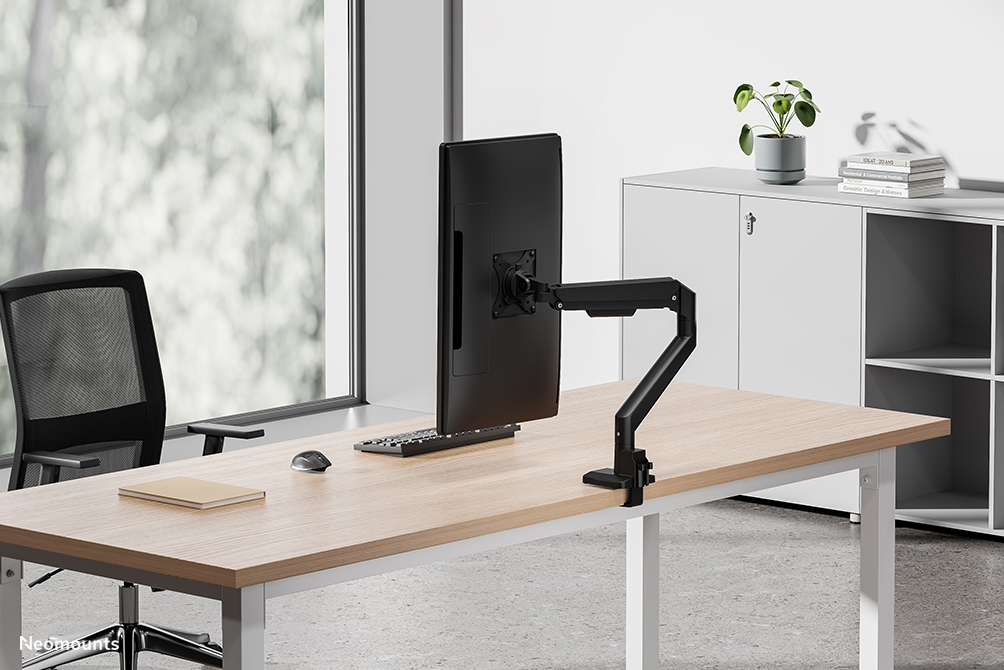 Neomounts DS70-250BL1 Monitorarm 17-35" - Gasfeder - Topfix - 180°-Stopp